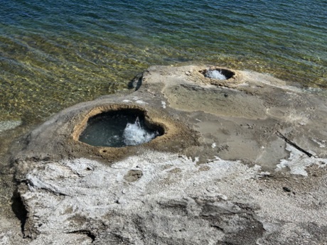 bubbling pools, Yellowstone Lake, West Thumb area